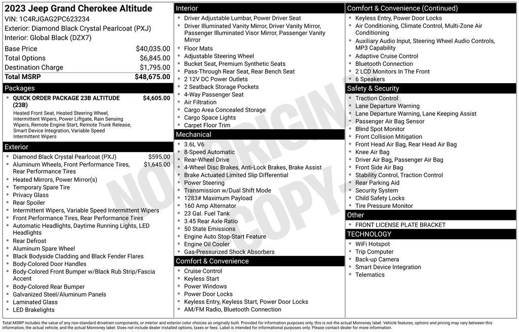 2023 Jeep Grand Cherokee Altitude