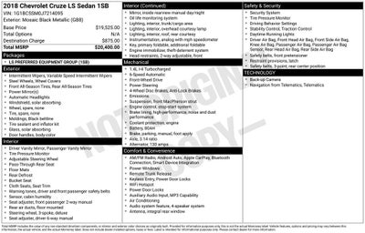 2018 Chevrolet Cruze LS