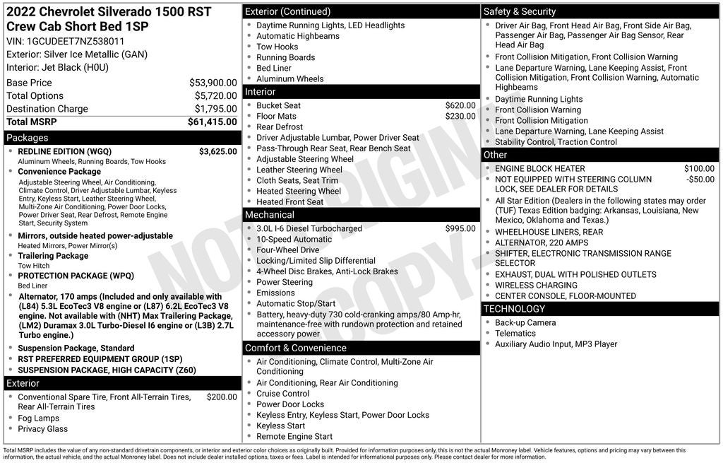 2022 Chevrolet Silverado 1500 RST