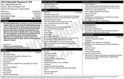 2013 Chevrolet Traverse 2LT 2LT