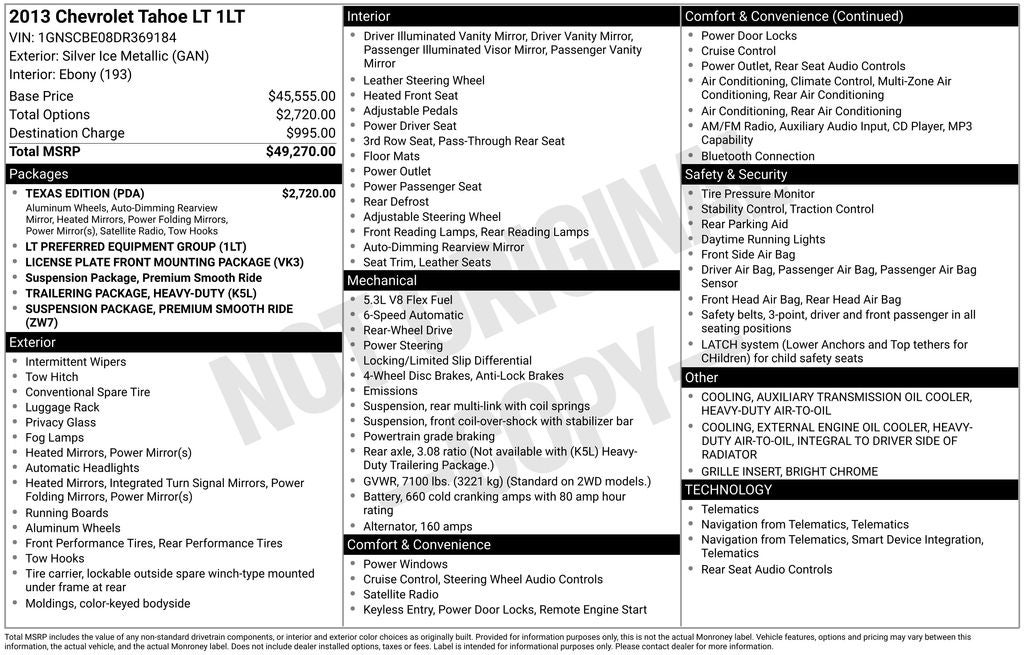 2013 Chevrolet Tahoe LT