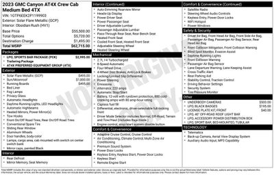2023 GMC Canyon AT4X