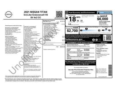 2021 Nissan Titan SV