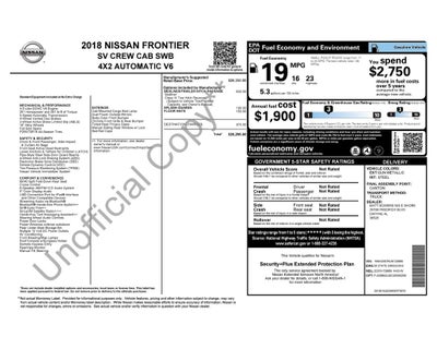 2018 Nissan Frontier SV