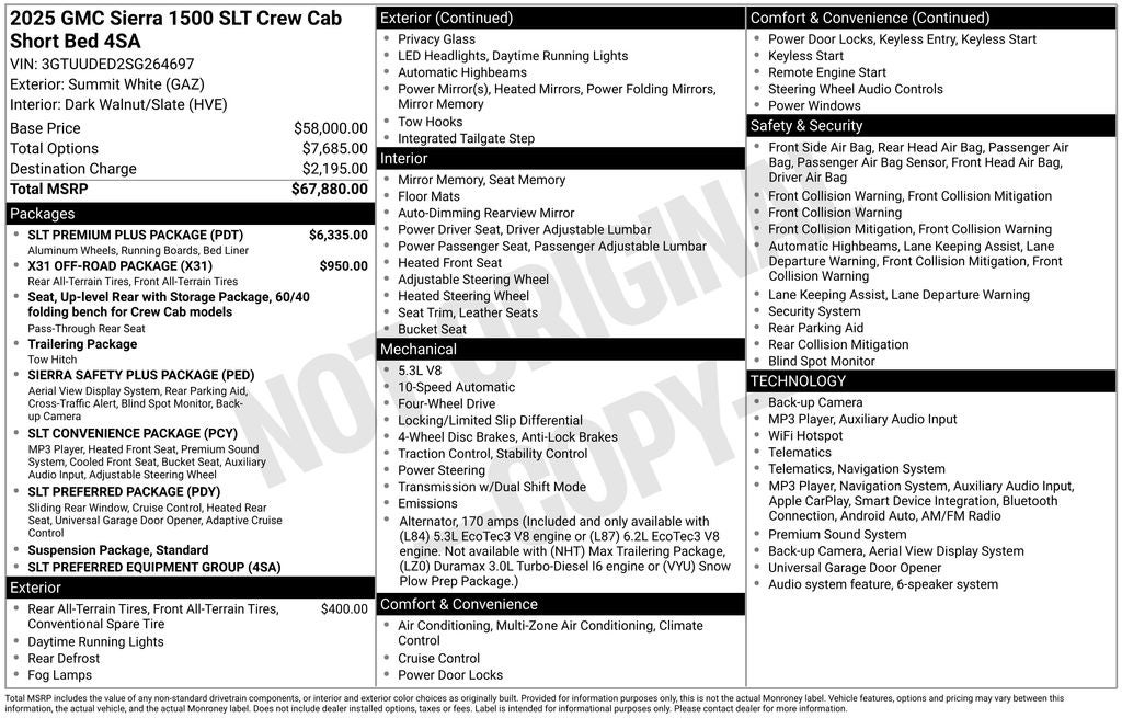 2025 GMC Sierra 1500 SLT