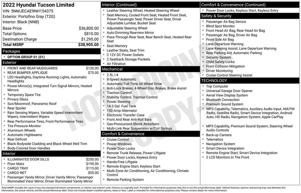 2022 Hyundai Tucson Limited