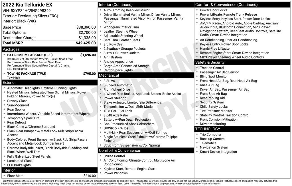 2022 Kia Telluride EX