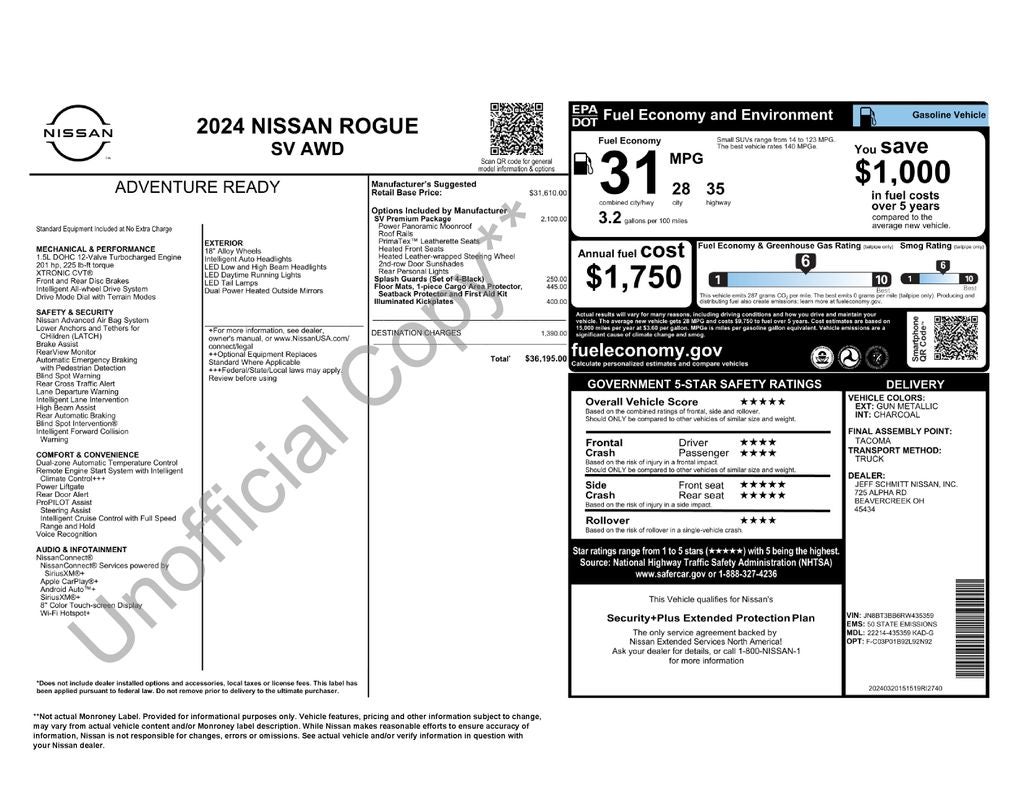 2024 Nissan Rogue SV