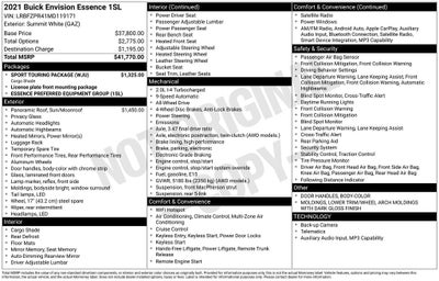 2021 Buick Envision Essence