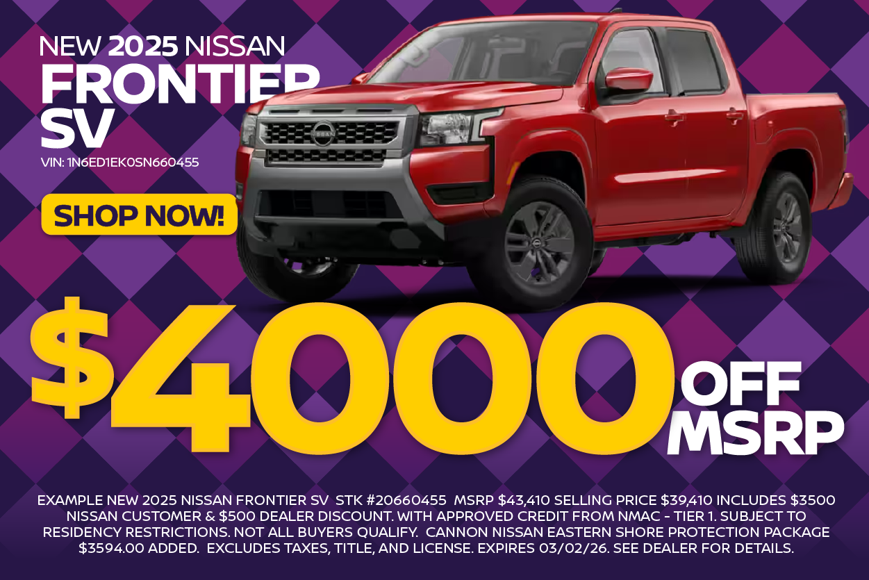 2025 Nissan Frontier Deal