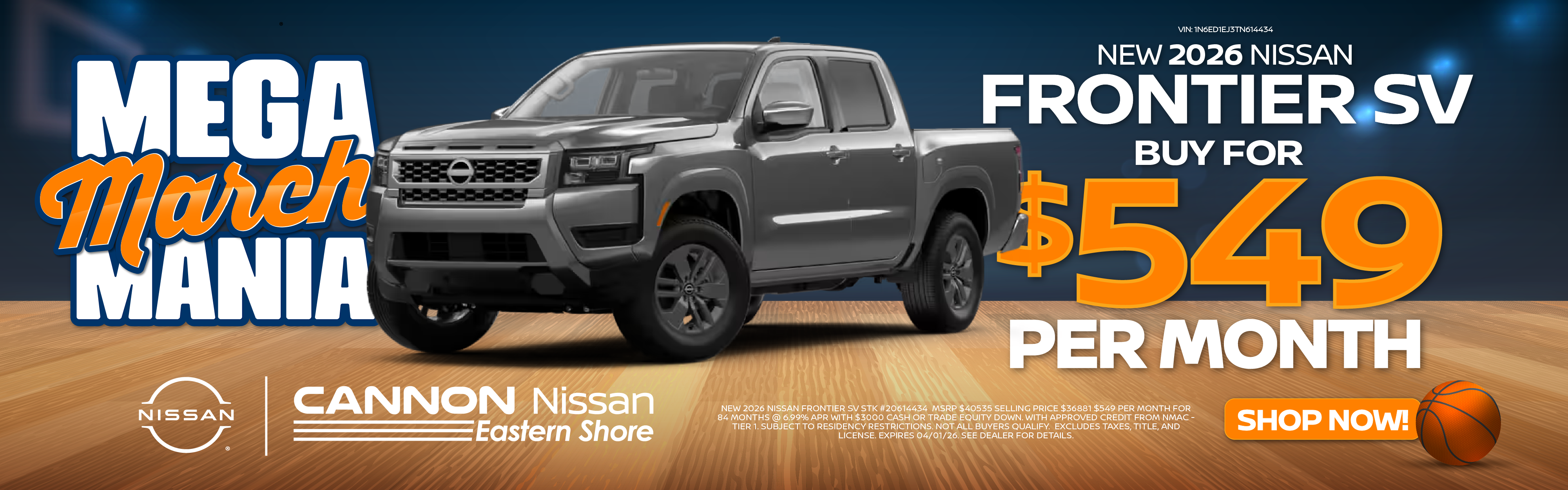 2026 Nissan Frontier Deal