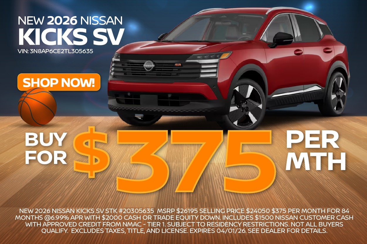 2026 Nissan KICKS Deal