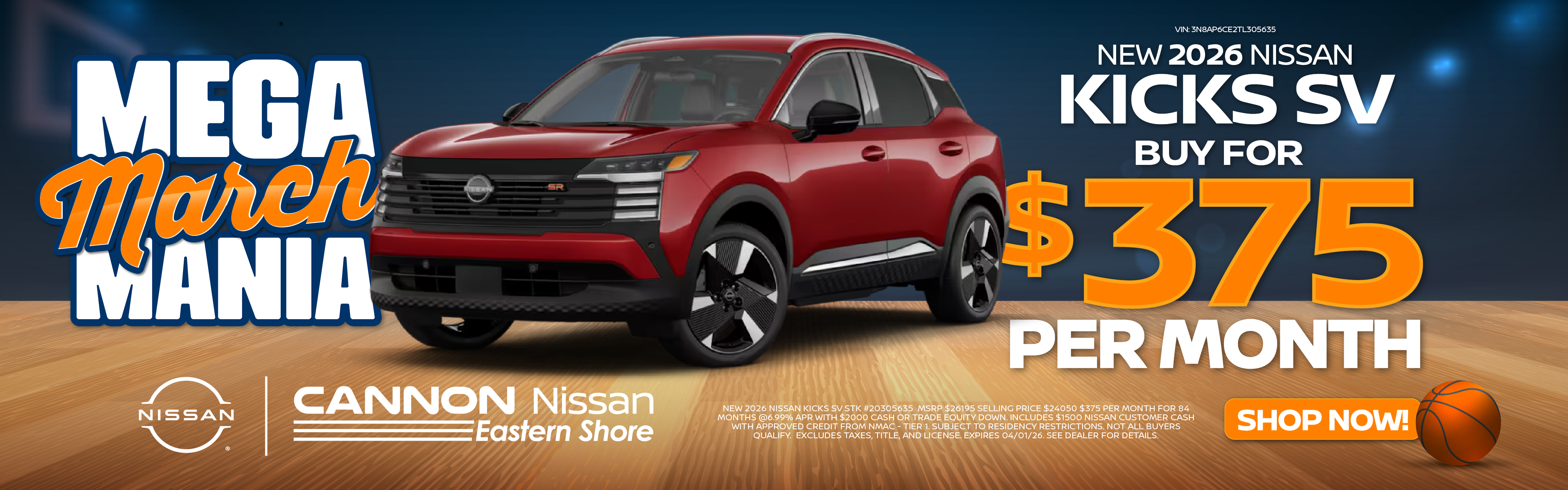 2026 Nissan KICKS Deal