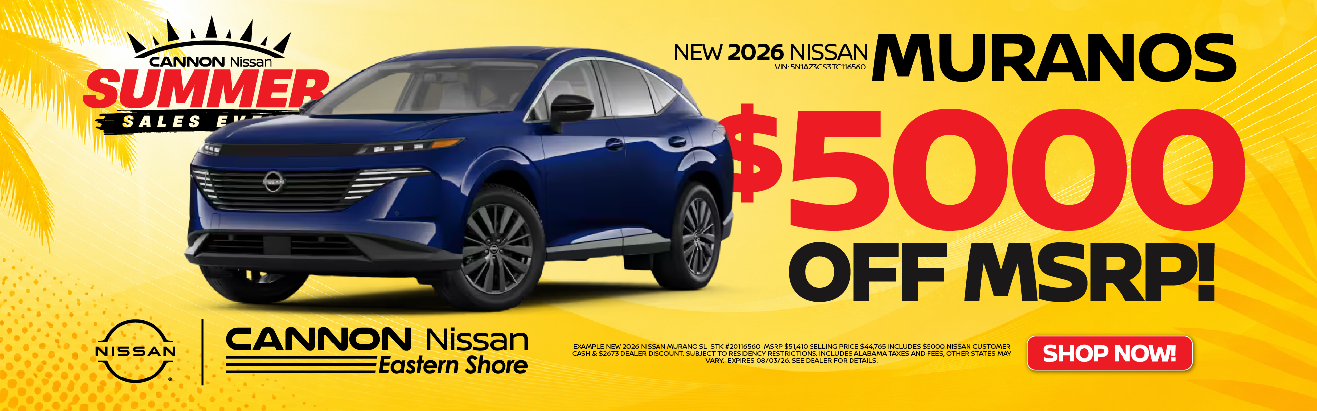 2026 Nissan Murano Deal