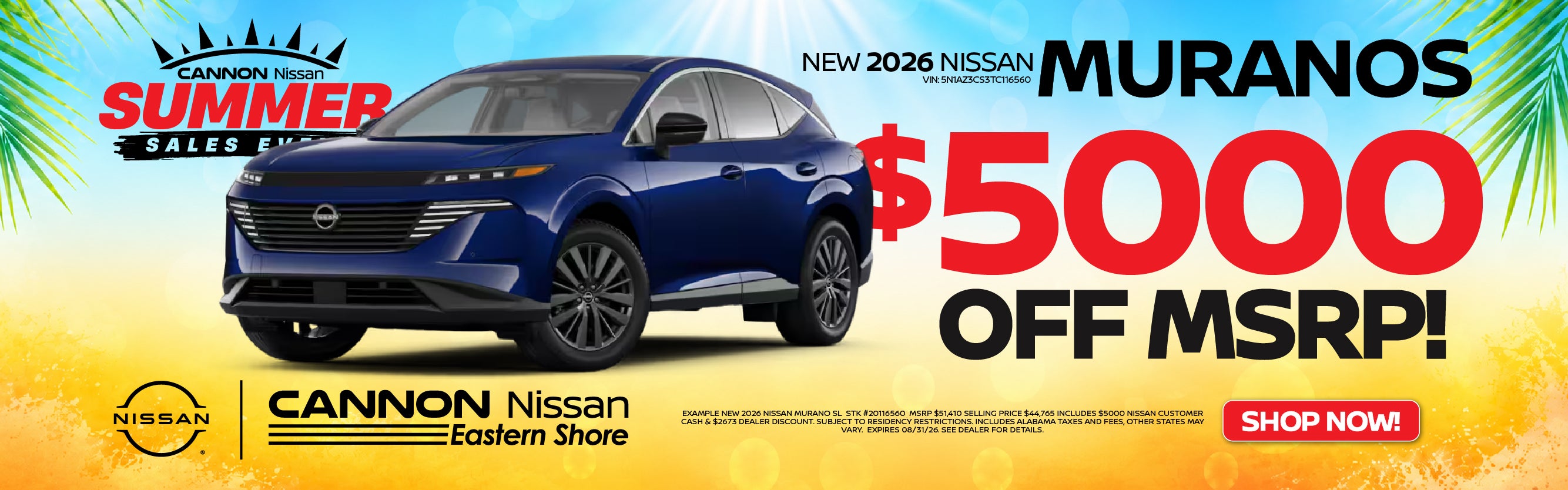 2026 Nissan Murano Deal