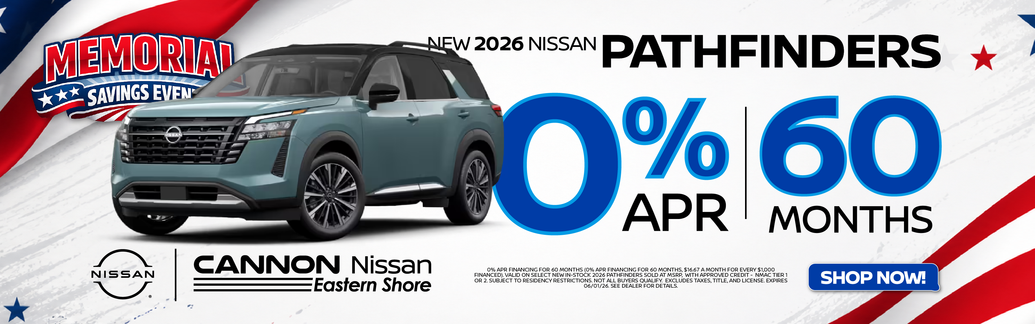 Nissan Pathfinder 0%