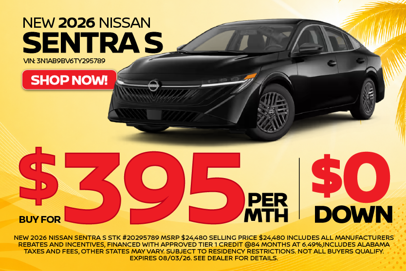 2026 Nissan Sentra Deal